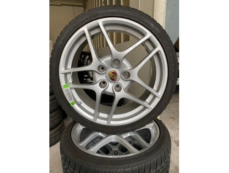 Original Porsche 997 911 Winterradsatz RDKS Inkl. Nabenkappen 8x19 99736215700 11x19 99736216301