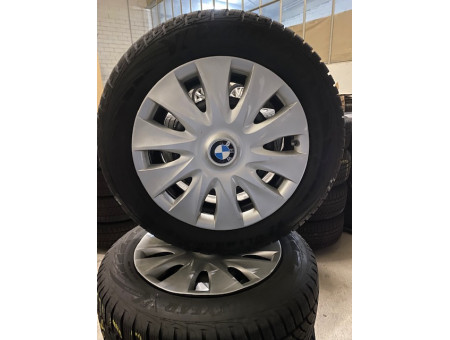 Winterräder Original BMW 3er F30 F31 F36 Stahlfelge mit Radkappen 16 Zoll RUN-FLAT 6786353