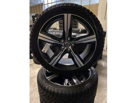 Winterräder Original Volvo V90 S90 19" 5-Spoke Matt Black Diamond Cut - 31471876