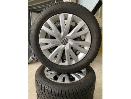Winterräder Original VW Golf 7 Audi A3 8V Stahl Dunlop 205/55R16 91H DOT19 5Q0601027BS