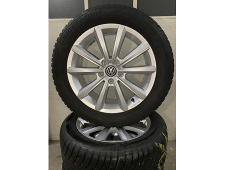Originele VW T-Roc winterwielen Merano Bridgestone 215/55R17 94V DOT20 6mm 2GA601025M