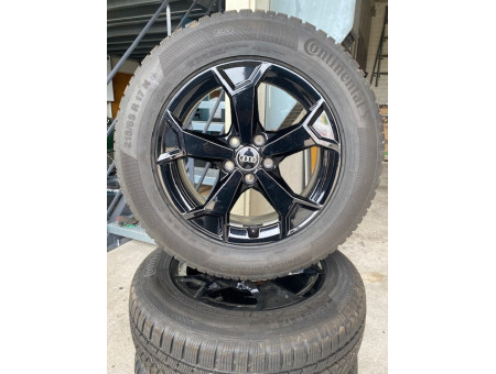 Winterräder Original Audi Q3 F3 Secare-Design Schwarz Hankook 215/65R17 83A601025AM DOT23