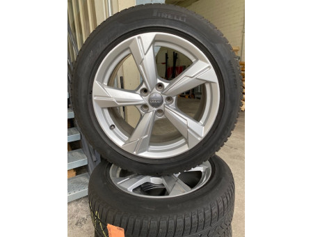 Roues hiver Origine Audi A6 F2 C8 5 branches en V Pirelli 225/55 R18 4K0601025D
