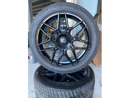 Roues hiver Origine Königsräder Type KR2 noir brillant 8,5Jx19 H2 245/45R19 DOT2023 SUPERIA KBA 53137