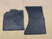 Original jeu (2 pièces) de tapis de sol (caoutchouc) avant gauche et droit noir satiné 8R1061501 041