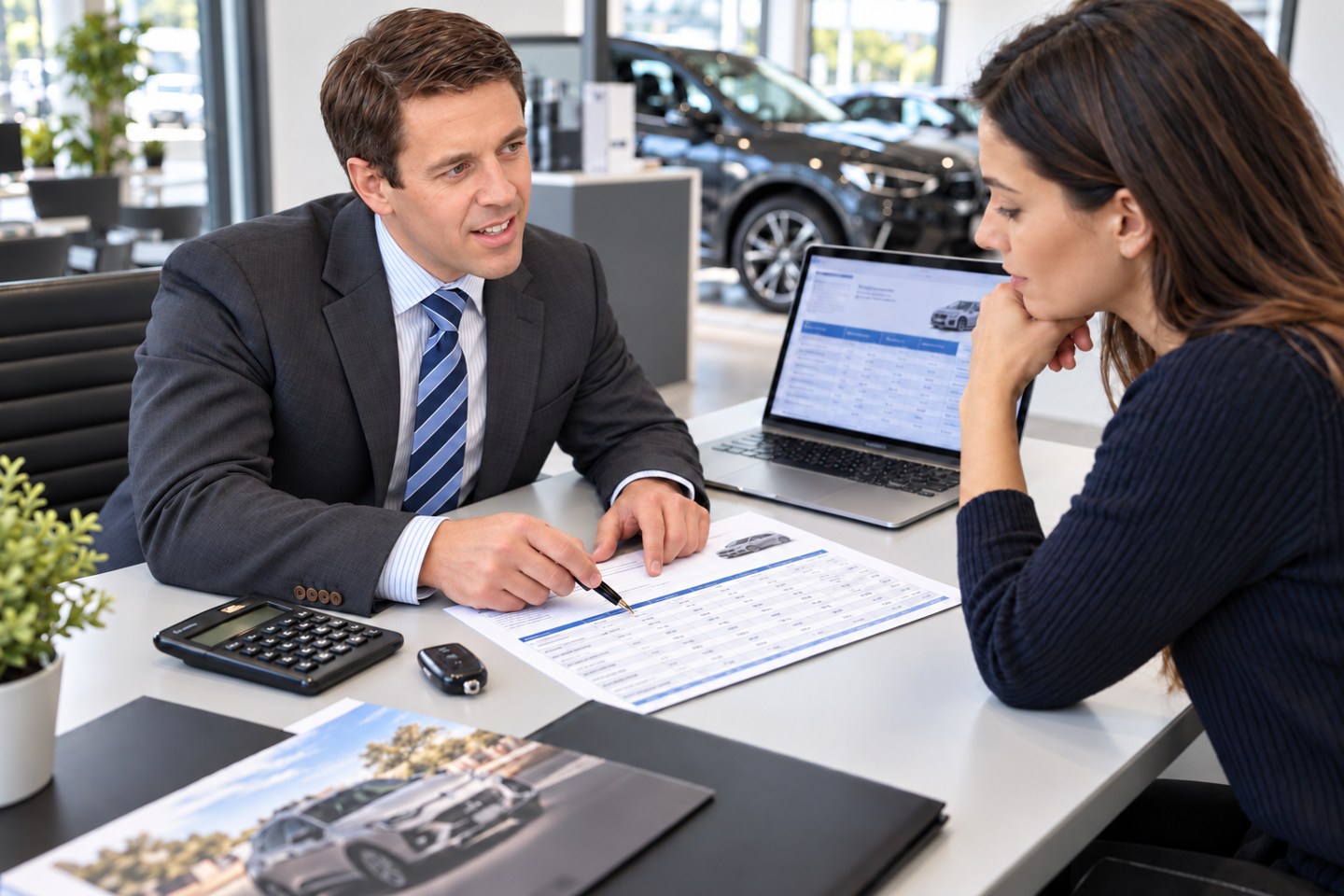 Illustration : étude d’un financement automobile avec un conseiller